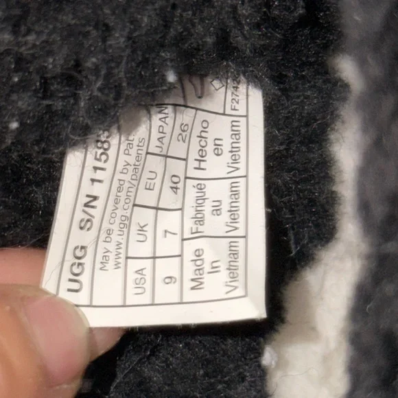 UGG Black Platform Classic Mini Boots | Shearling Lined | Chunky Sole | Women’s - Picture 4 of 7